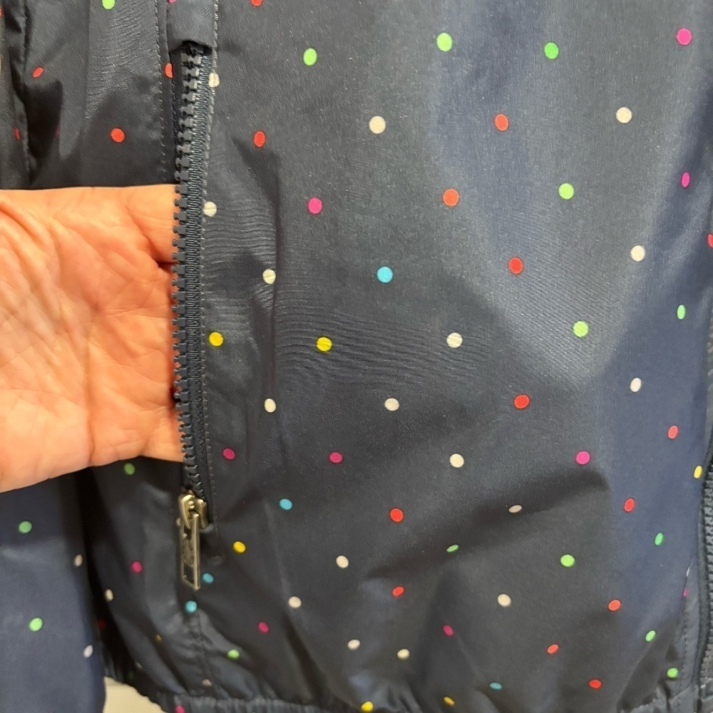 The North Face women's navy blue and colourful polka dot Penelope jacket size L - Picture 7 of 16